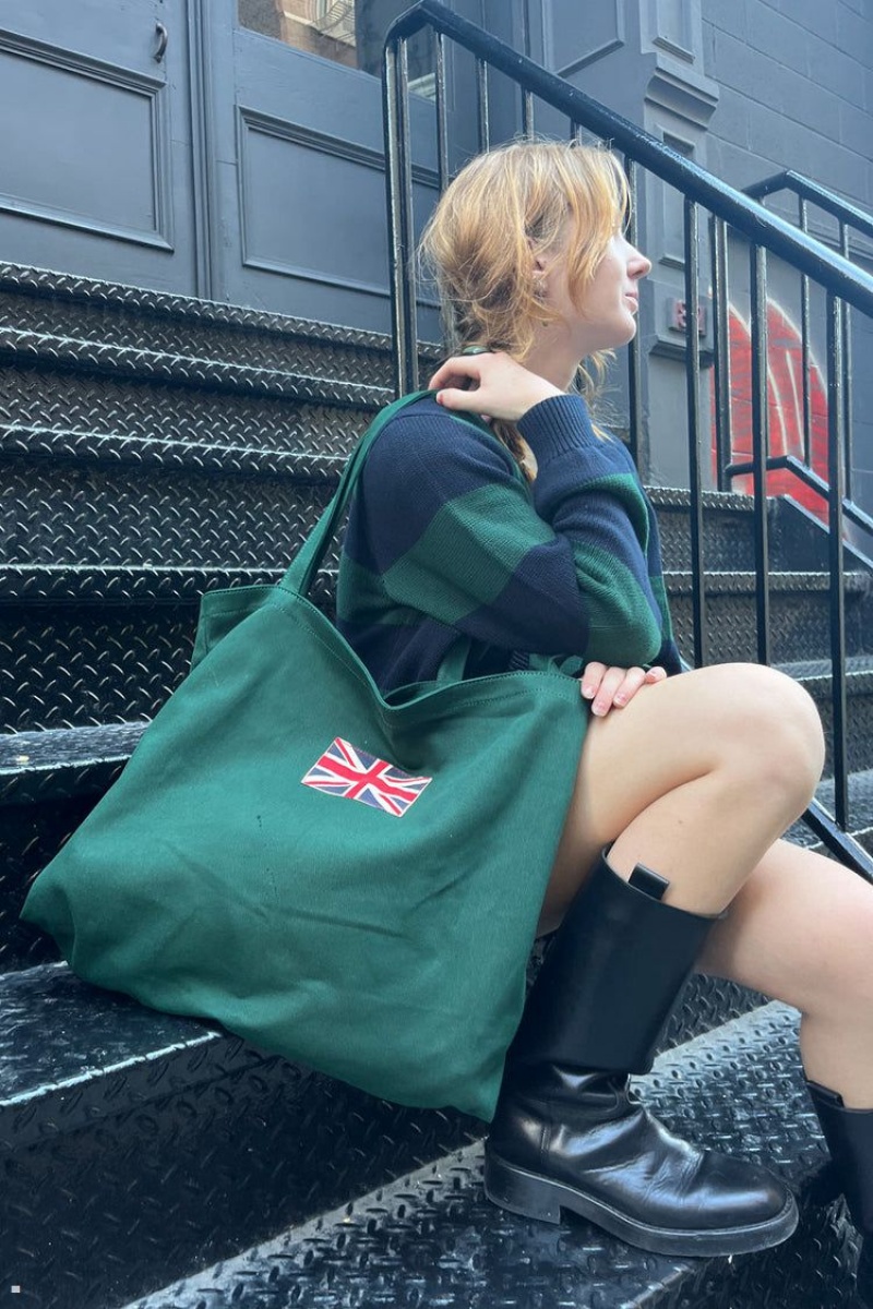 Sacs Fourre Tout Brandy Melville Union Jack Vert | BVO-21881483